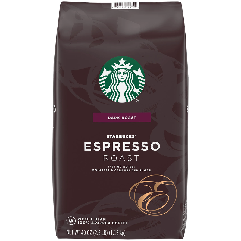 Starbucks Whole Bean Coffee Espresso Roast Dark (40 oz)