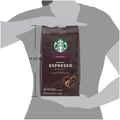 Starbucks Whole Bean Coffee Espresso Roast Dark (40 oz)