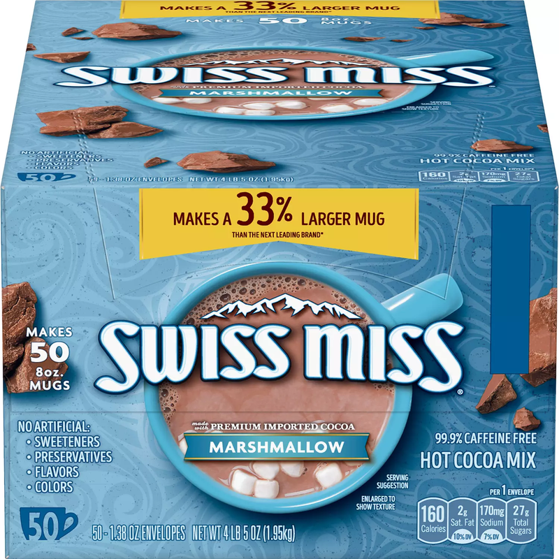 Swiss Miss Marshmallow Hot Cocoa Mix (50 ct)