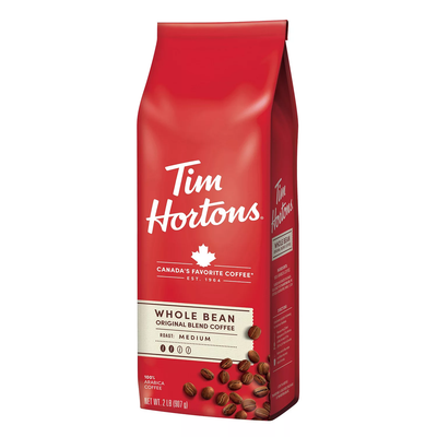 Tim Hortons Whole Bean Coffee Medium Roast (32 oz)