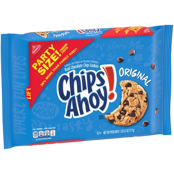 CHIPS AHOY! Original Chocolate Chip Cookies Party Size (25.3 oz)