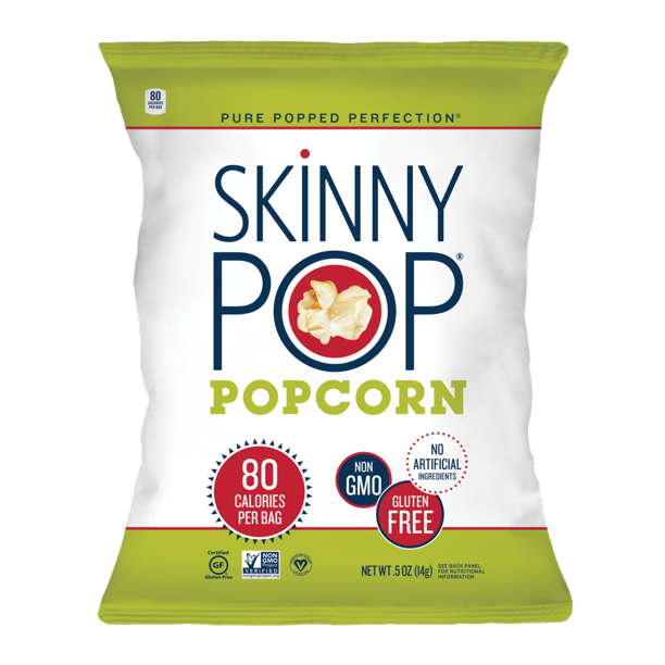 SkinnyPop Popcorn Variety Pack Original & White Cheddar Gluten-Free (0.5 oz 14 Ct)