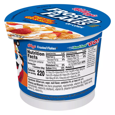 Kellogg's Frosted Flakes Breakfast Cereal in a Cup (12 ct)