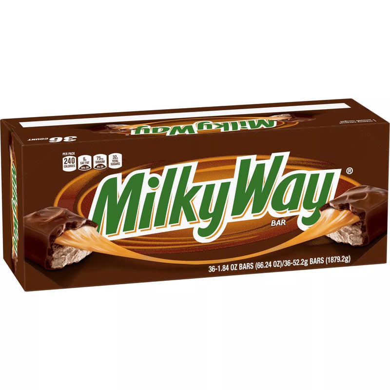 Milky Way Full Size Bulk Chocolate Candy Bars (1.84 oz 36 ct)