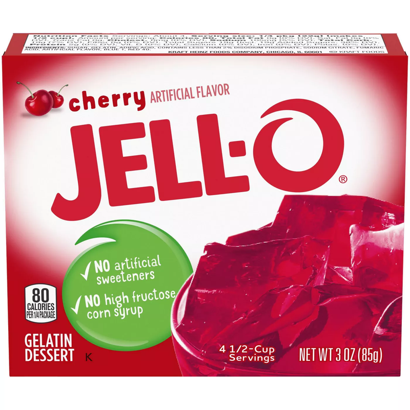 JELL-O Cherry Gelatin (3oz)