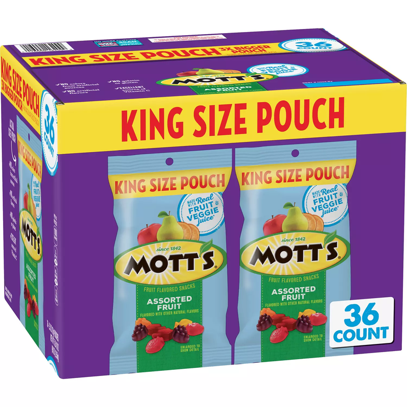 Mott’s Fruit Flavored Snacks (2.5oz 36pk)