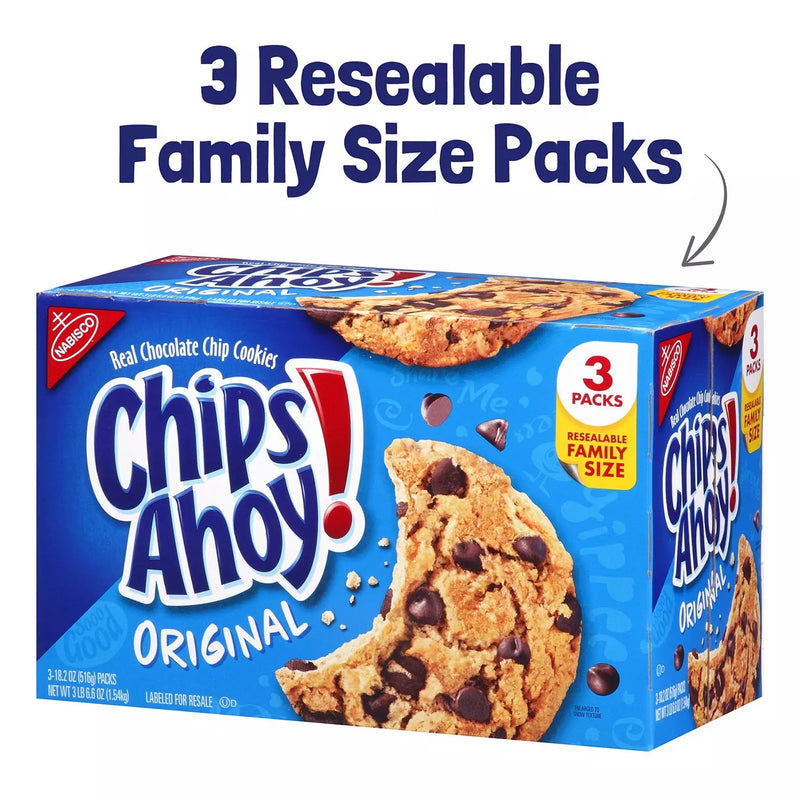 CHIPS AHOY! Chocolate Chip Cookies, Family Size (3 pk)