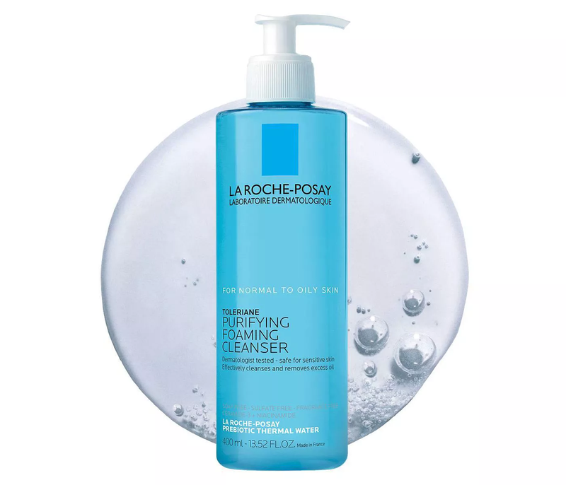 La Roche-Posay Toleriane Purifying Foaming Face Wash with Niacinamide for Normal to Oily Skin (13.5 fl oz)