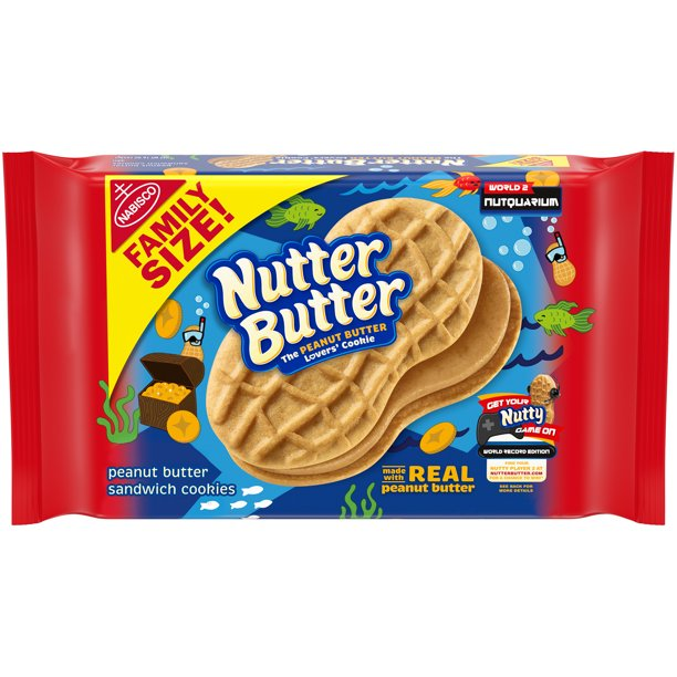 Nutter Butter Family Size Peanut Butter Sandwich Cookies (16 oz)