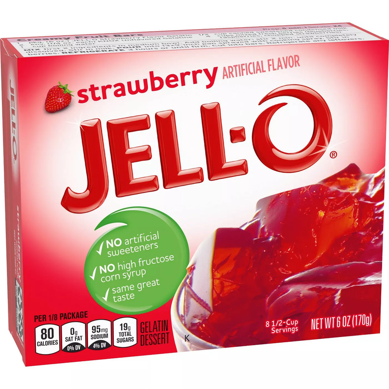 JELL-O Gelatin Strawberry (6oz)
