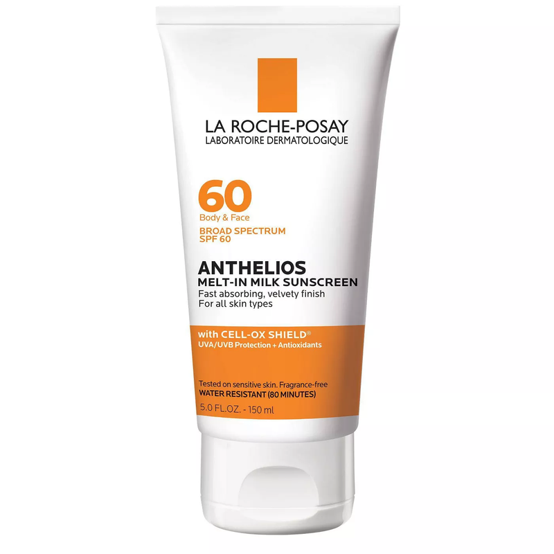 La Roche-Posay Anthelios Sunscreen, Melt-In-Milk Body and Face Sunscreen Lotion - SPF 60 - 5 oz