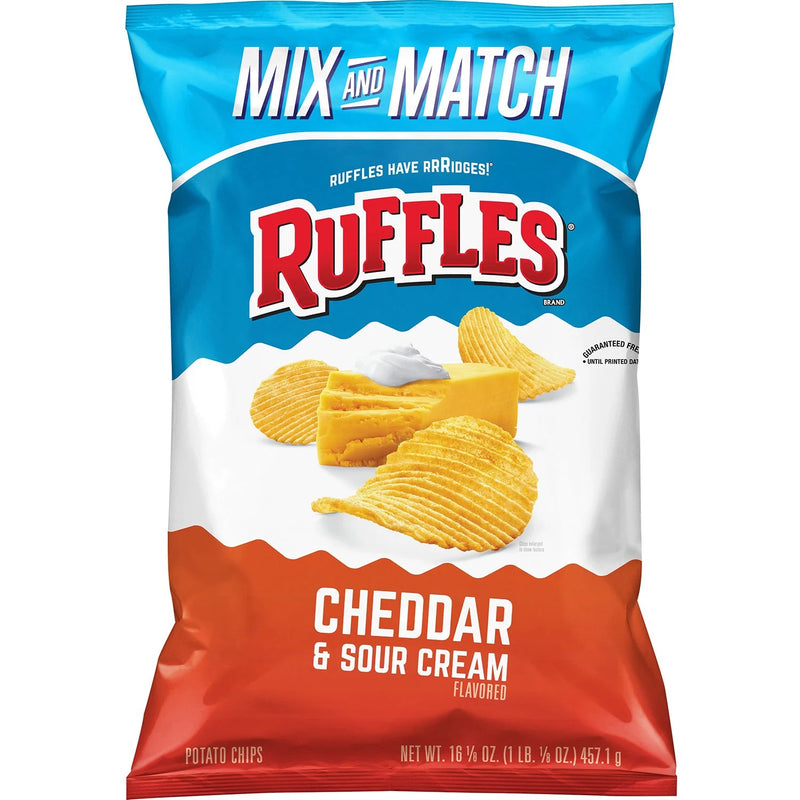 Ruffles Cheddar and Sour Cream Potato Chips (16.125 oz)