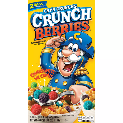 Cap'n Crunch's Crunch Berries Cereal (40 oz 2 pk)