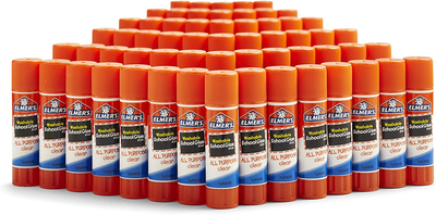 Elmer's Washable All Purpose School Glue Sticks Clear 60ct