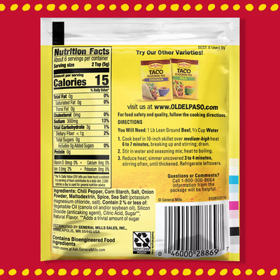 Old El Paso Original Taco Seasoning (1 oz 10 pk)