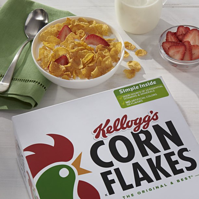 Kellogg's Corn Flakes Cereal 8 Vitamins and Minerals Original (12 oz)