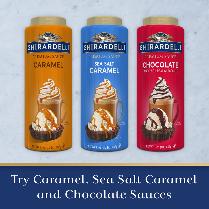 Ghirardelli Sea Salt Caramel Sauce Bottle (17 oz)