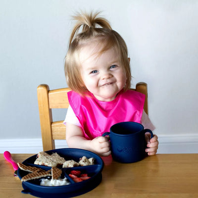 green sprouts Learning Plate made from Silicone