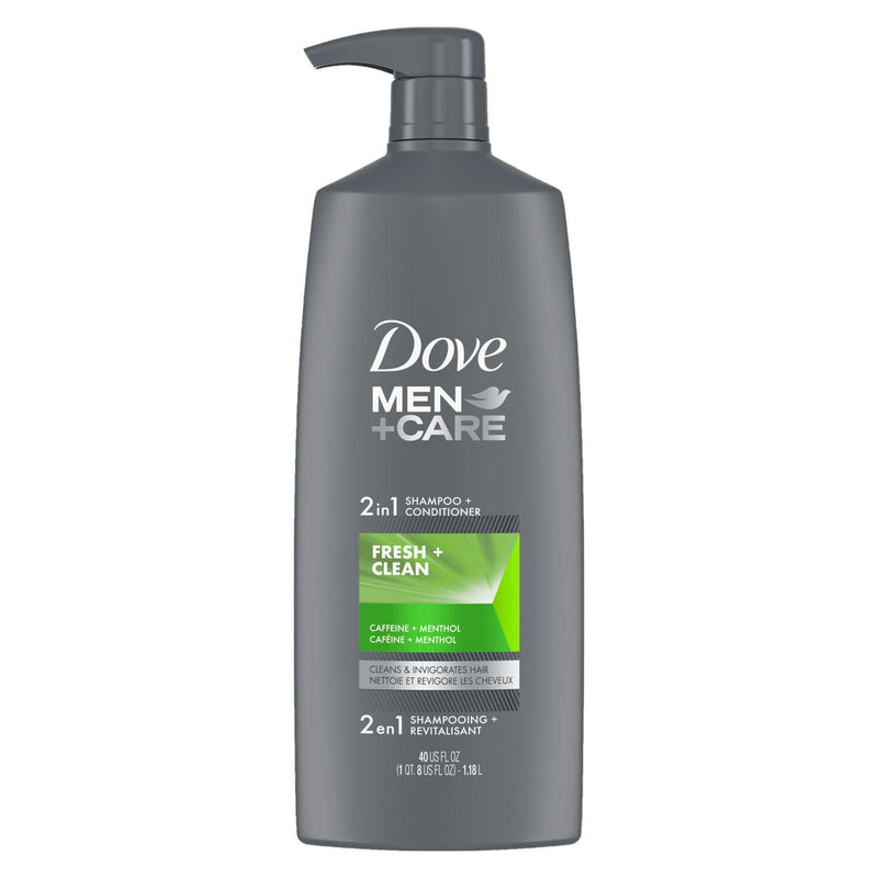 Dove Men + Care 2-in-1 Shampoo + Conditioner, Fresh & Clean (40 fl oz)