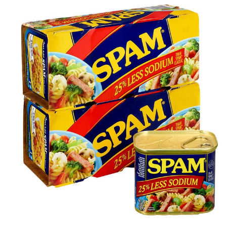 Hormel Spam 25% Less Sodium (12oz 8 count)