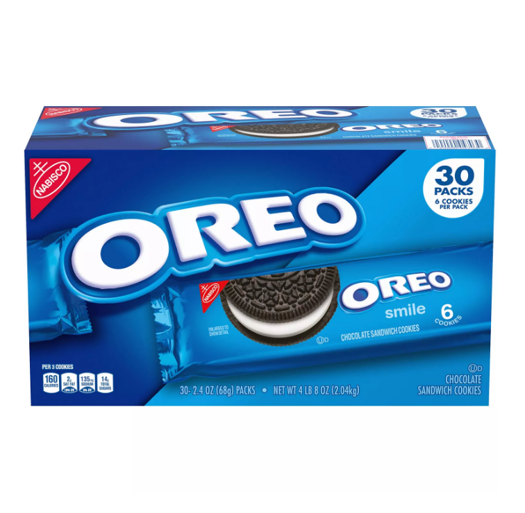 Nabisco Oreo Chocolate Sandwich Cookies (2.4 oz, 30 pk.)