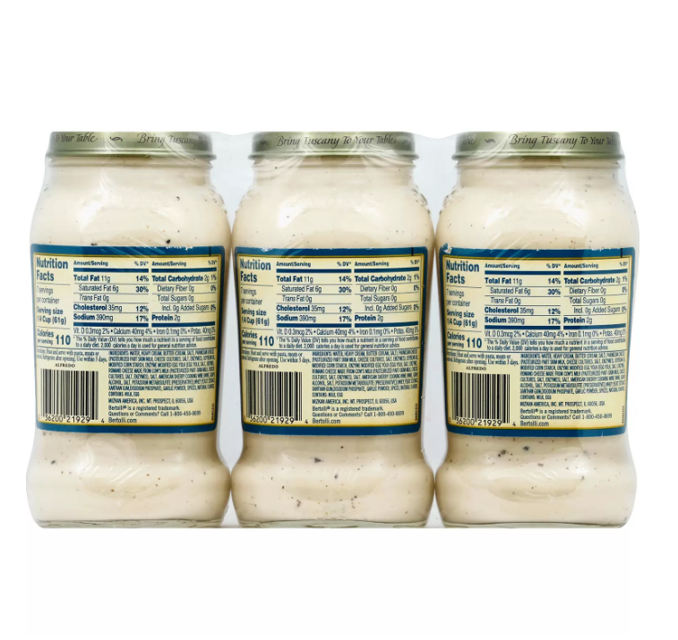 Bertolli Alfredo Sauce (15 oz 3 pk)