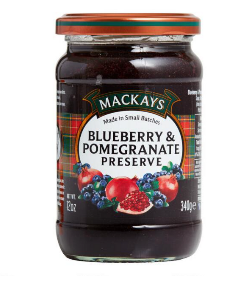 Mackays Blueberry And Pomegranate Preserve 12 oz (1 Bottle)