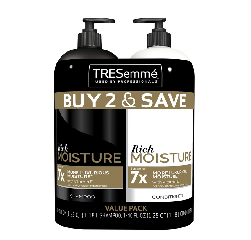 TRESemme Moisture Rich Shampoo & Conditioner Value Pack (40oz 2pk)