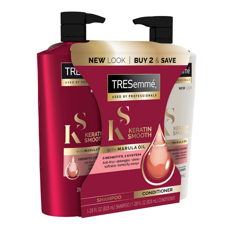 TRESemmé Keratin Smooth Shampoo & Conditioner For Dry Hair (28 fl oz each 2pk))