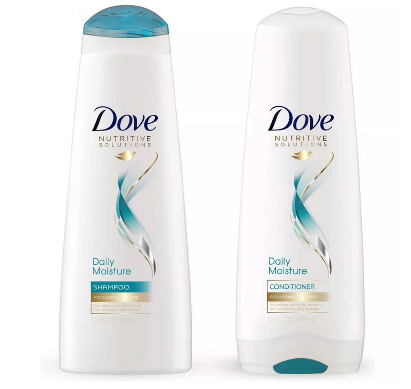 ‎ Dove Beauty Daily Moisture Shampoo & Conditioner Twin Pack - 24 fl oz