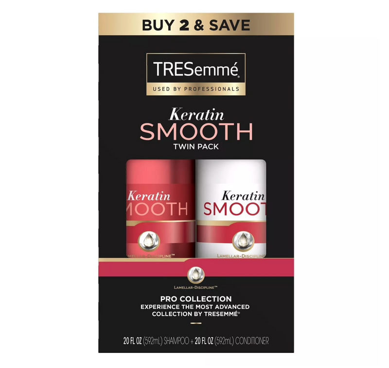 TRESemme Keratin Smooth Pro Collection Shampoo & Conditioner Bundle (20 fl oz  2pk)