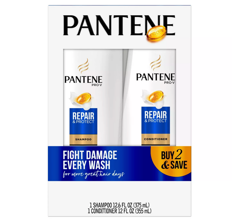 Pantene Pro-V Repair & Protect Shampoo and Conditioner Bundle (Total 24.6fl oz 2pk)