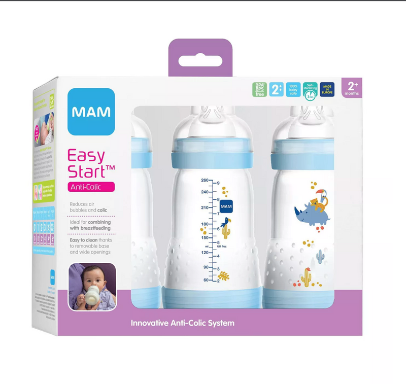 MAM Anti-Colic Bottle (9oz 3ct)