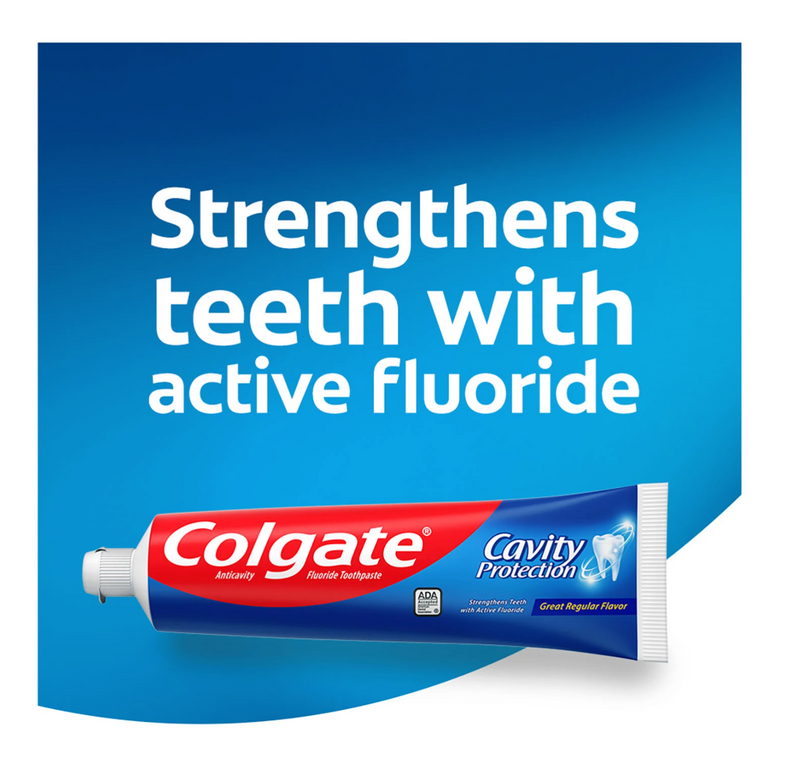 Colgate Cavity Protection Toothpaste with Fluoride, Great Regular Flavor (8 oz 5 pk)