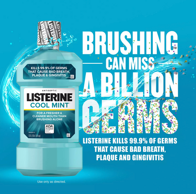 Listerine CoolMint Antiseptic (1.5L 2 pk)