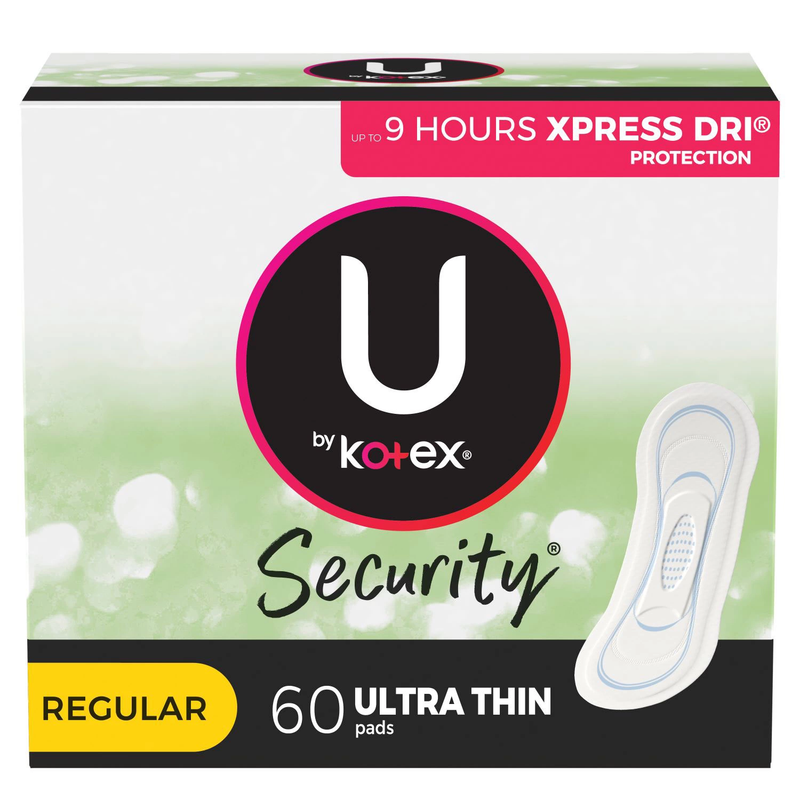 U by Kotex Security Ultra Thin Pads Unscented (Regular 120 ct)