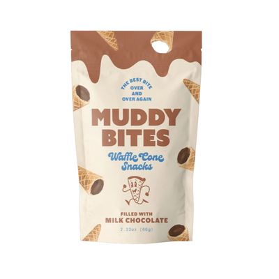 Muddy Bites Waffle Cone - Milk Chocolate (2.33 oz  66 g)