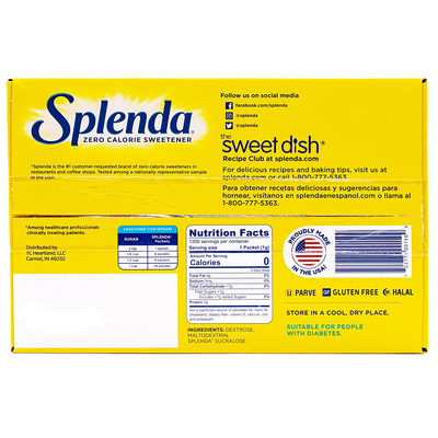 Splenda No-Calorie Sweetener (1,200 ct)