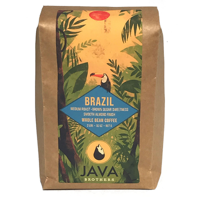 Java Brothers Brazil Medium Roast Coffee Whole Bean (2 lb)
