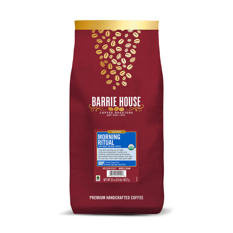 Barrie House Fair Trade Organic Whole Bean Coffee Morning Ritual (32 oz)