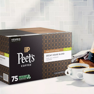 Peet's Decaf House Blend 75 ct K-cups