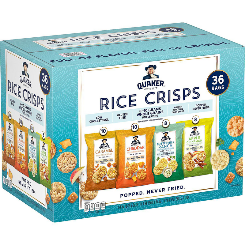 Quaker Rice Crisps Variety Pack (36 pk)