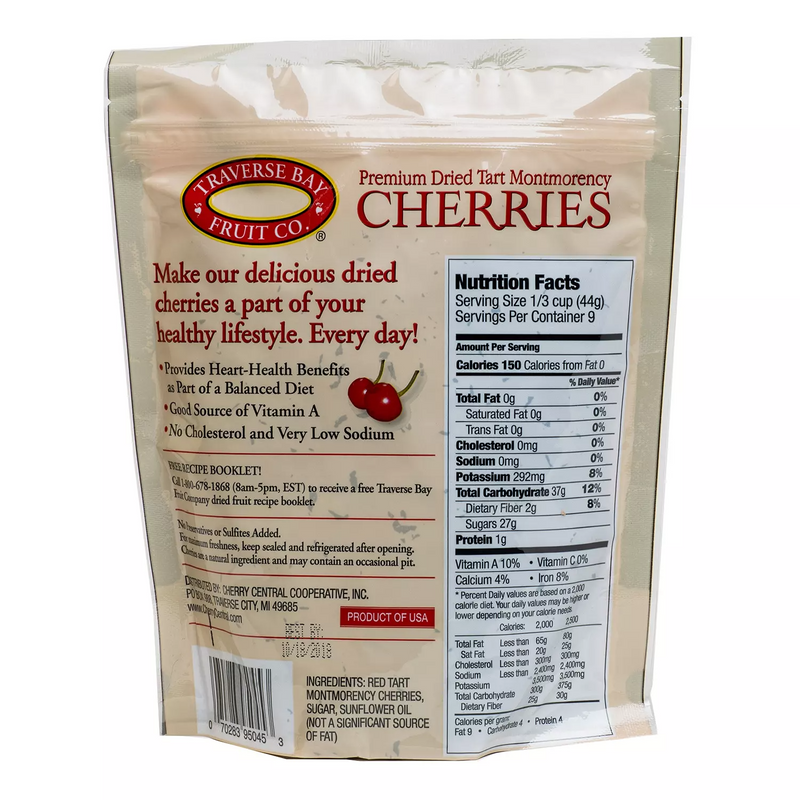 Traverse Bay Dried Cherries (14 oz)