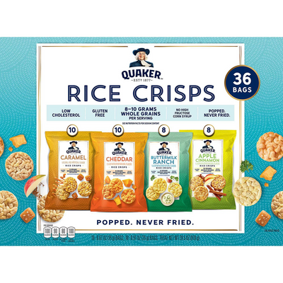 Quaker Rice Crisps Variety Pack (36 pk)