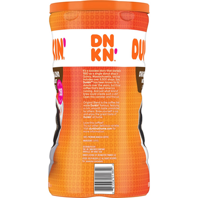 Dunkin' Donuts Original Blend Ground Coffee, Medium Roast (45 oz)