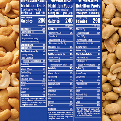 Planters Nuts Cashews and Peanuts Variety Pack (40.5 oz 24 ct)