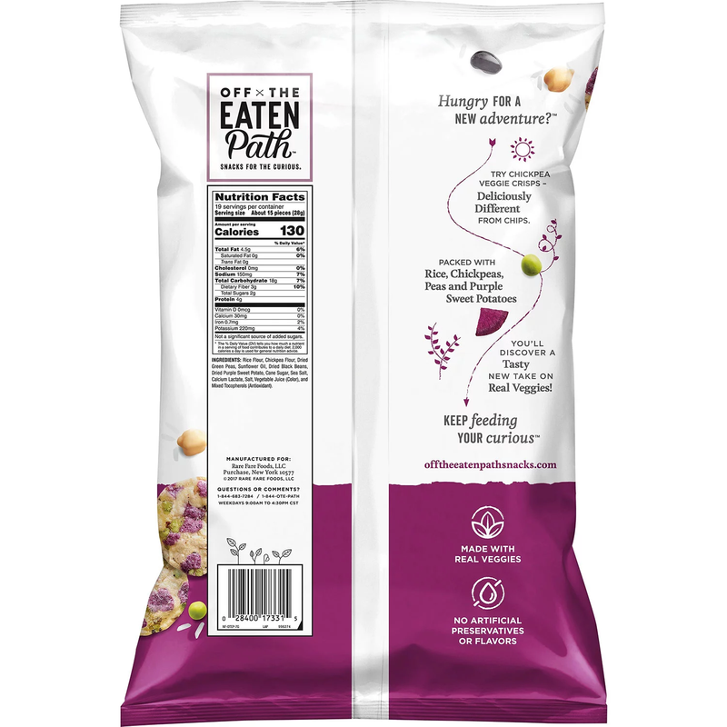 Off The Eaten Path Chickpea Veggie Crisps (19 oz)