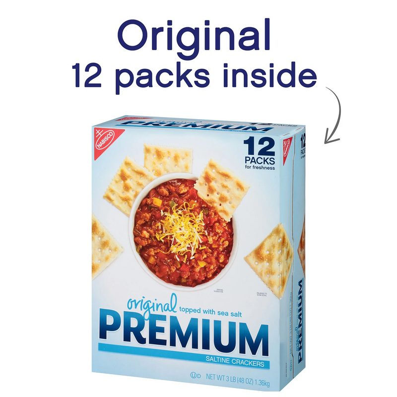 Premium Original Saltine Crackers (12 pk)