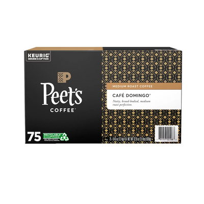 Peet's Coffee Medium Roast K-Cups, Café Domingo Blend (75 ct)