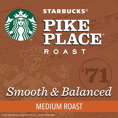 Starbucks Pike Place Medium Roast Ground Coffee (40 oz)